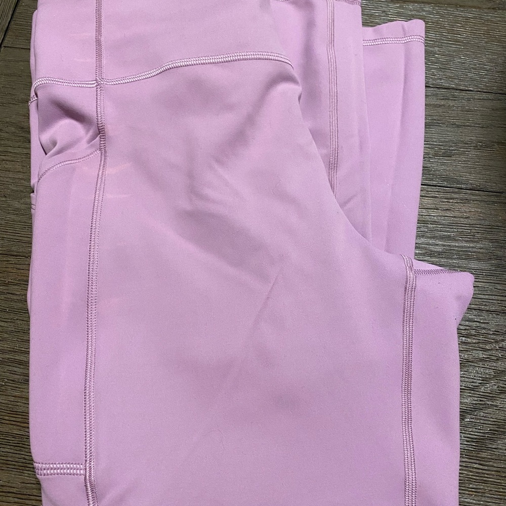 Lululemon invigorate crop leggings with pockets
